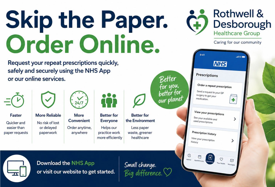 NHS APP for prescriptions